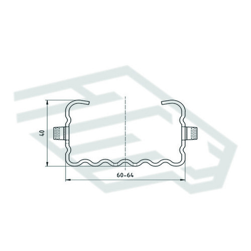Voest leova® piquet de rangée VA 60/40 S Top