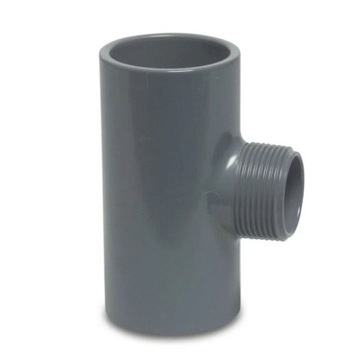 Profec T-Stück 90° PVC-U, PN16, Klebemuffe/Gewinde