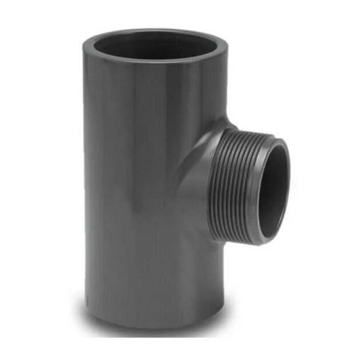 VDL T-Stück 90° PVC-U, PN10 Klebemuffe/Gewinde
