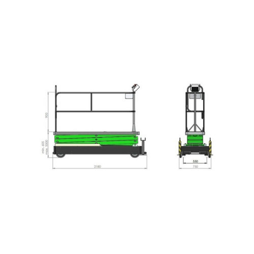 Green Lift GL5000 BERKVENS, Plattformhöhe: 5'000mm