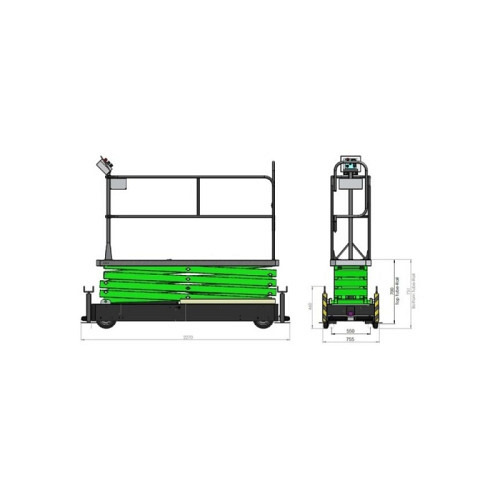 Green Lift GL6400 BERKVENS, Plattformhöhe: 6'400mm