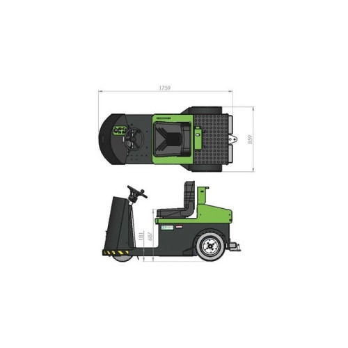 GreenTrac GT5000 BERKVENS, Elektro Zugmaschine